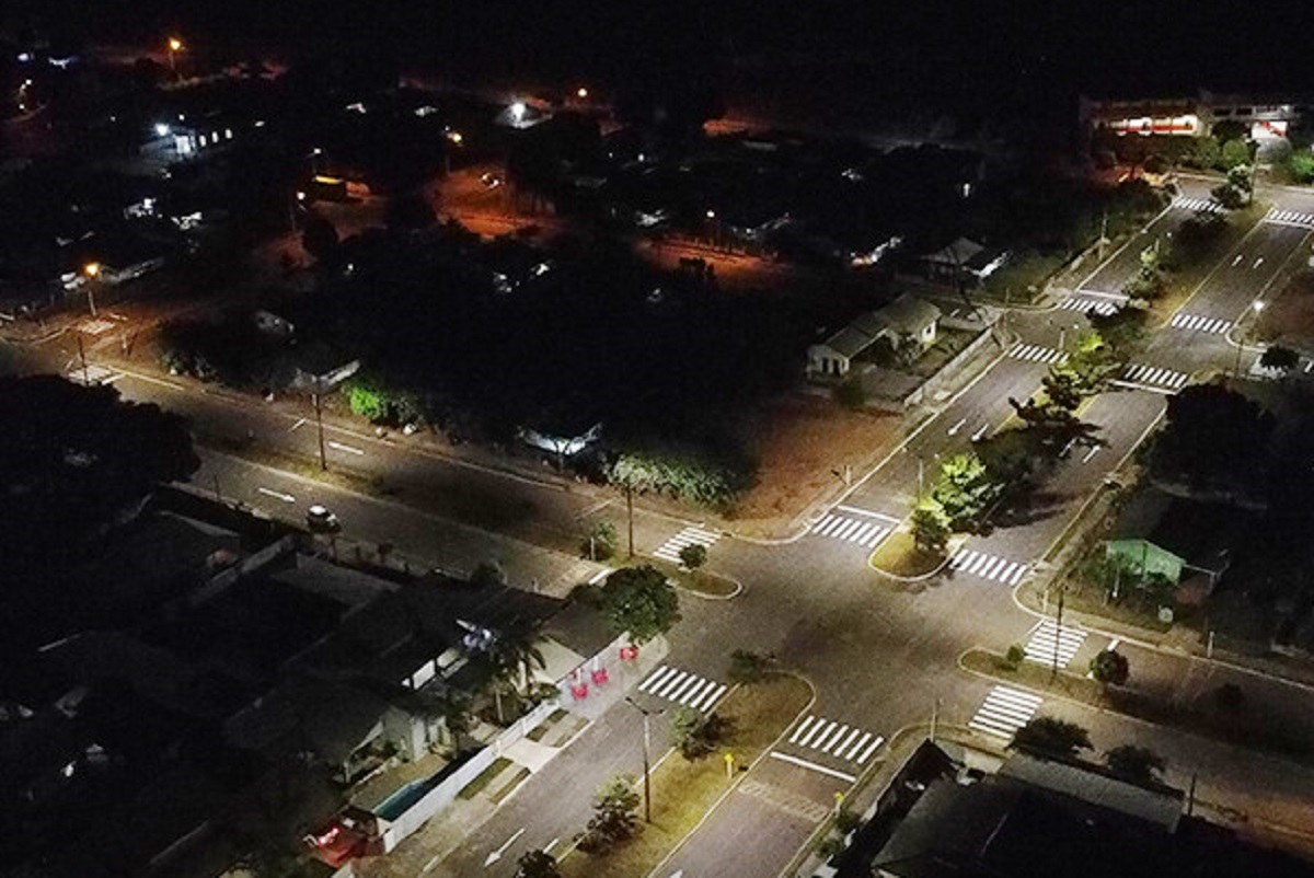 Nova Mutum já instalou todas as luzes de LED após programa. Foto: Kacio Henrique/PMNM